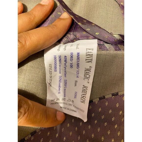 Earvin Magic Johnson Men's Taupe Sport Coat Blazer Jacket 50XL - Picture 12 of 15